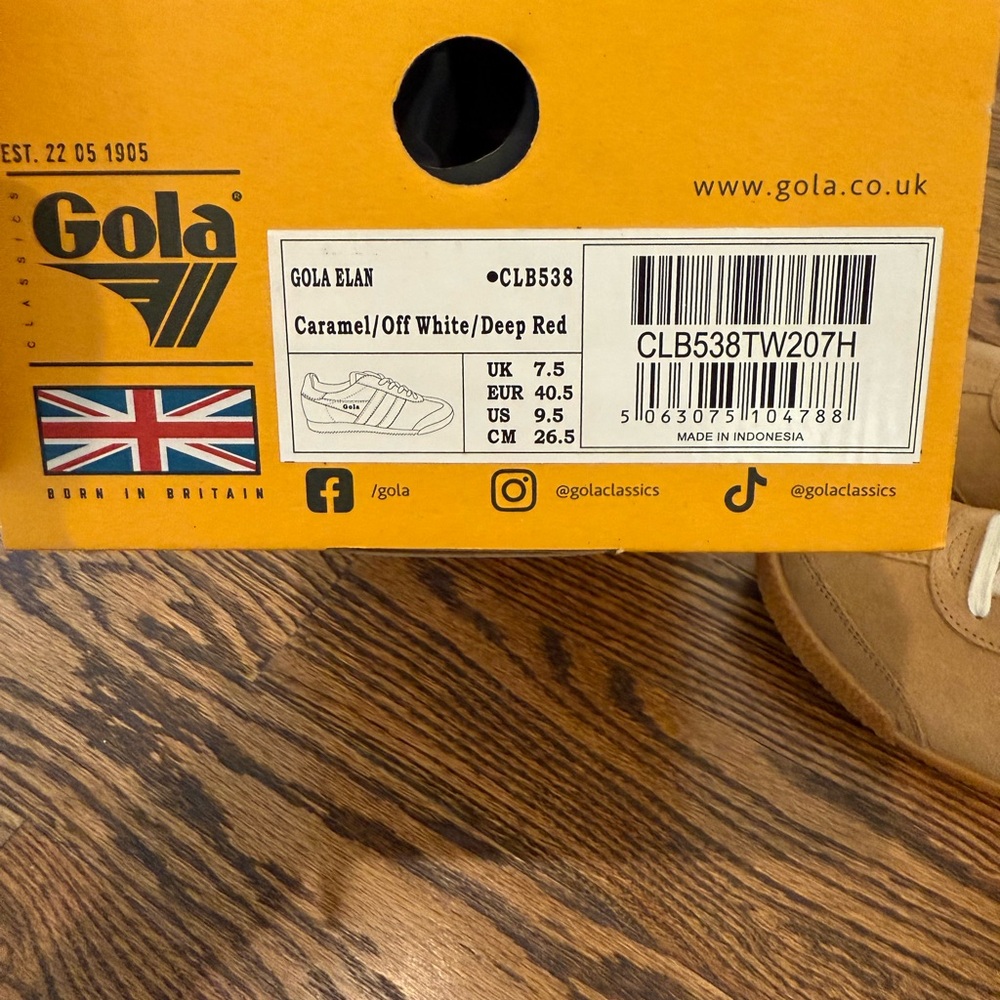 Gola women’s caramel and Red Sneakers size 9.5 - Picture 3 of 3